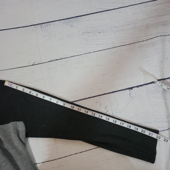 Saks Fifth Avenue Size L Black Label Waterfall Lapel Cardigan Striped Open Front - Picture 6 of 8